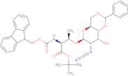 O-(2-Azido-4,6-O-benzylidene-2-deoxy-a-D-galactopyranosyl)-N-[(9H-fluoren-9-ylmethoxy)carbonyl]-L-…