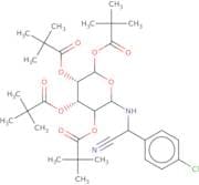 N-[2-(4'-Chlorophenylacetonitrile)]-2,3,4,6-tetra-pivaloyl-D-glucopyranoside