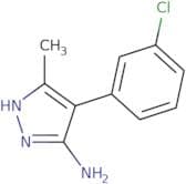4-(3-Chlorophenyl)-3-methyl-1H-pyrazol-5-amine hydrobromide
