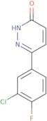 6-(3-Chloro-4-fluorophenyl)-2,3-dihydropyridazin-3-one