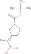 2-[(3Z)-1-[(tert-Butoxy)carbonyl]pyrrolidin-3-ylidene]-2-fluoroacetic acid