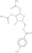 1,2-Di-O-acetyl-3-deoxy-3-fluoro-5-toluoyl-D-ribofuranose