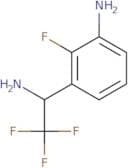 3-(1-Amino-2,2,2-trifluoroethyl)-2-fluoroaniline
