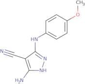 5-Amino-3-[(4-methoxyphenyl)amino]-1H-pyrazole-4-carbonitrile