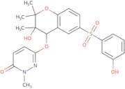 6-[[(3S,4R)-3-Hydroxy-6-(3-hydroxyphenyl)sulfonyl-2,2,3-trimethyl-4H-chromen-4-yl]oxy]-2-methylpyr…