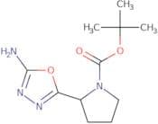 tert-Butyl 2-(5-amino-1,3,4-oxadiazol-2-yl)pyrrolidine-1-carboxylate