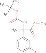 Methyl 2-(3-bromophenyl)-2-{[(tert-butoxy)carbonyl]amino}propanoate