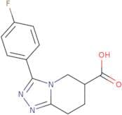 3-(4-Fluorophenyl)-5,6,7,8-tetrahydro-[1,2,4]triazolo[4,3-a]pyridine-6-carboxylic acid