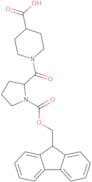 1-[(2S)-1-{[(9H-Fluoren-9-yl)methoxy]carbonyl}pyrrolidine-2-carbonyl]piperidine-4-carboxylic acid