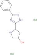 (3R,5S)-5-(5-Phenyl-1H-1,2,4-triazol-3-yl)pyrrolidin-3-ol dihydrochloride