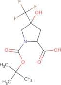 (2S,4S)-1-[(tert-Butoxy)carbonyl]-4-hydroxy-4-(trifluoromethyl)pyrrolidine-2-carboxylic acid