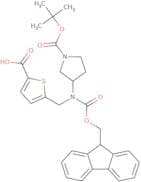 5-({[(3S)-1-[(tert-Butoxy)carbonyl]pyrrolidin-3-yl]({[(9H-fluoren-9-yl)methoxy]carbonyl})amino}met…