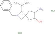 rac-(6R,7R)-7-Amino-2-benzyl-1-(propan-2-yl)-2-azaspiro[3.4]octan-6-ol dihydrochloride