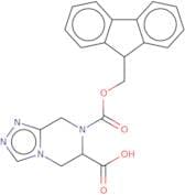 7-{[(9H-Fluoren-9-yl)methoxy]carbonyl}-5H,6H,7H,8H-[1,2,4]triazolo[4,3-a]pyrazine-6-carboxylic acid