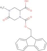 1-{[(9H-Fluoren-9-yl)methoxy]carbonyl}-4-methyl-5-oxopiperazine-2-carboxylic acid