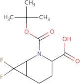 2-[(tert-Butoxy)carbonyl]-7,7-difluoro-2-azabicyclo[4.1.0]heptane-3-carboxylic acid