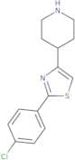 4-[2-(4-Chlorophenyl)-1,3-thiazol-4-yl]piperidine