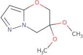 6,6-Dimethoxy-5H,6H,7H-pyrazolo[3,2-b][1,3]oxazine