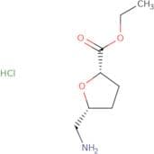 rac-Ethyl (2R,5S)-5-(aminomethyl)oxolane-2-carboxylate hydrochloride