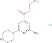 Ethyl 4-amino-6-(piperazin-1-yl)-1,3,5-triazine-2-carboxylate hydrochloride