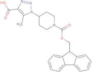 1-(1-{[(9H-Fluoren-9-yl)methoxy]carbonyl}piperidin-4-yl)-5-methyl-1H-1,2,3-triazole-4-carboxylic a…