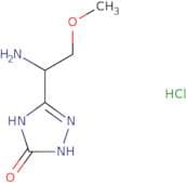 3-(1-Amino-2-methoxyethyl)-4,5-dihydro-1H-1,2,4-triazol-5-one hydrochloride