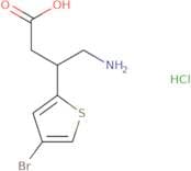 4-Amino-3-(4-bromothiophen-2-yl)butanoic acid hydrochloride