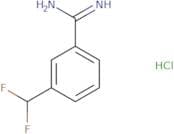 3-(Difluoromethyl)benzene-1-carboximidamide hydrochloride