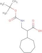 3-{[(tert-Butoxy)carbonyl]amino}-2-cycloheptylpropanoic acid