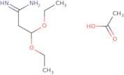 3,3-Diethoxypropanimidamide, acetic acid
