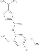N-(4-Chloro-2,5-dimethoxyphenyl)-5-(propan-2-yl)-1,2-oxazole-3-carboxamide