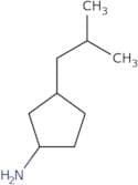 3-(2-Methylpropyl)cyclopentan-1-amine