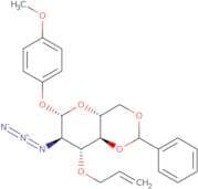 4-Methoxyphenyl 3-O-allyl-2-azido-4,6-O-benzylidene-2-deoxy-β-D-glucopyranoside