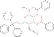 Methyl 4-azido-2,3-di-O-benzoyl-4-deoxy-6-O-trityl-α-D-glucopyranoside