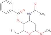 Methyl 3-acetamido-4-O-benzoyl-6-bromo-2,3,6-trideoxy-a-D-ribo-hexopyranoside