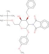 4-Methoxyphenyl 3-O-benzyl-6-O-tert-butyldimethylsilyl-2-deoxy-2-phthalimido-b-D-glucopyranoside