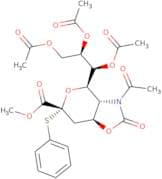 Methyl 5-Acetamido-7,8,9-tri-O-acetyl-5-N,4-O-carbonyl-3,5-dideoxy-2-S-phenyl-2-thio-D-glycero-b-D…