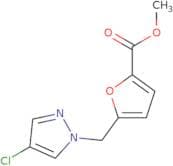 Methyl 5-[(4-chloro-1H-pyrazol-1-yl)methyl]-2-furoate