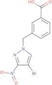 3-[(4-Bromo-3-nitro-1H-pyrazol-1-yl)methyl]benzoic acid