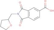 1,3-Dioxo-2-(tetrahydro-furan-2-ylmethyl)-2,3-dihydro-1H-isoindole-5-carboxylic acid