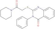 2-{[2-Oxo-2-(piperidin-1-yl)ethyl]sulfanyl}-3-phenyl-3,4-dihydroquinazolin-4-one