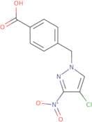 4-[(4-Chloro-3-nitro-1H-pyrazol-1-yl)methyl]benzoic acid