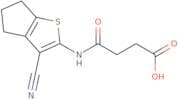 3-({3-Cyano-4H,5H,6H-cyclopenta[b]thiophen-2-yl}carbamoyl)propanoic acid