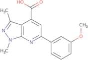 6-(3-Methoxyphenyl)-1,3-dimethyl-1H-pyrazolo[3,4-b]pyridine-4-carboxylic acid