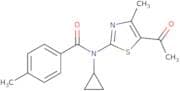 N-(5-Acetyl-4-methyl-1,3-thiazol-2-yl)-N-cyclopropyl-4-methylbenzamide