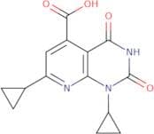 1,7-Dicyclopropyl-2,4-dioxo-1H,2H,3H,4H-pyrido[2,3-d]pyrimidine-5-carboxylic acid
