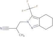 2-Methyl-3-[3-(trifluoromethyl)-4,5,6,7-tetrahydro-2H-indazol-2-yl]propanenitrile