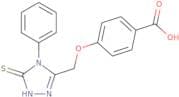 4-((5-phenyl-4-thioxo-2,3,5-triazolinyl)methoxy)benzoic acid