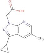 2-{3-Cyclopropyl-5-methyl-1H-pyrazolo[3,4-b]pyridin-1-yl}acetic acid