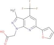 2-[6-(Furan-2-yl)-3-methyl-4-(trifluoromethyl)-1H-pyrazolo[3,4-b]pyridin-1-yl]acetic acid